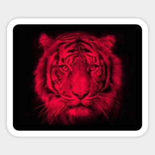 Tiger Red Head 07 Sticker